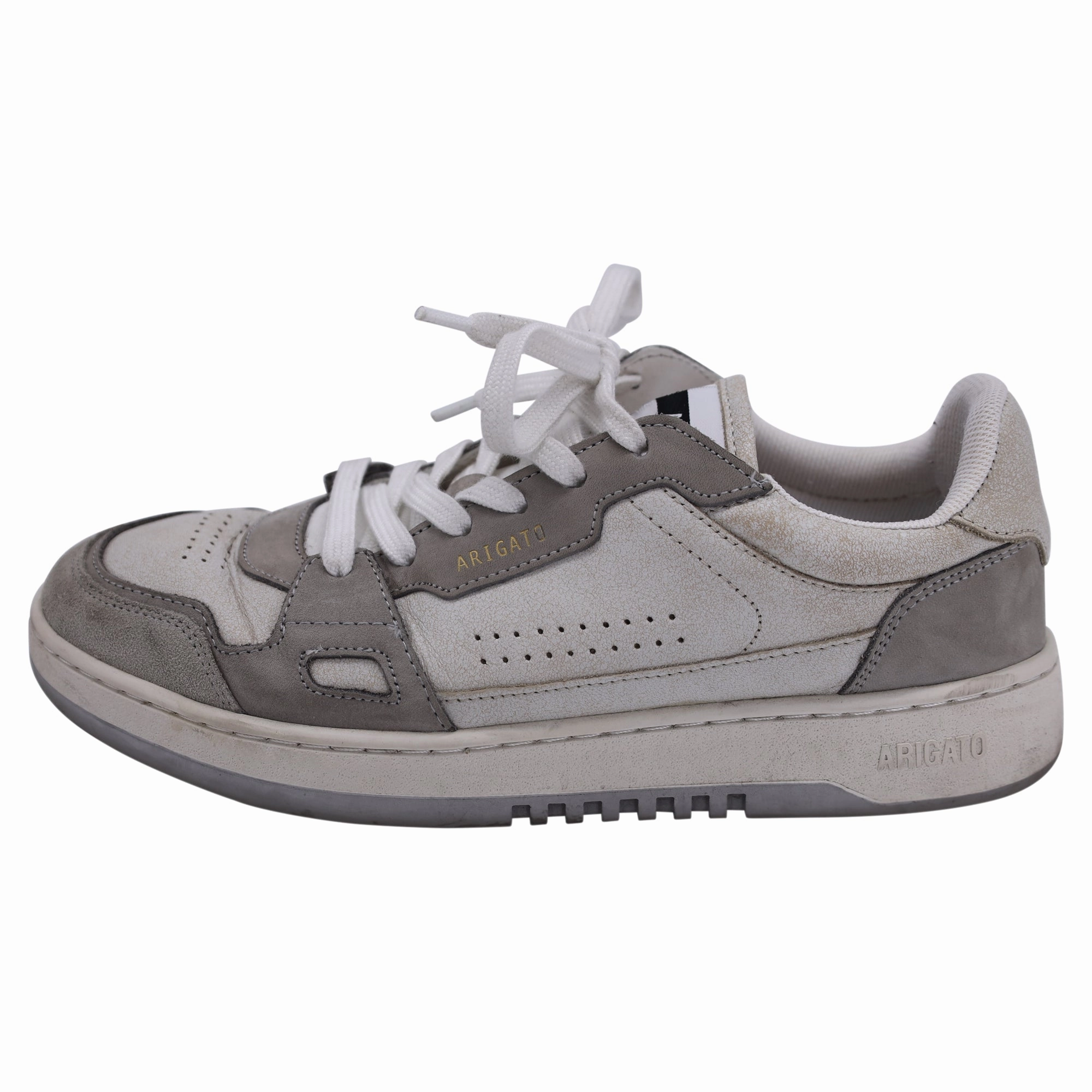 24. NULL Axel Arigato Dice Lo Nubuck-Trimmed Sneakers in Grey Leather