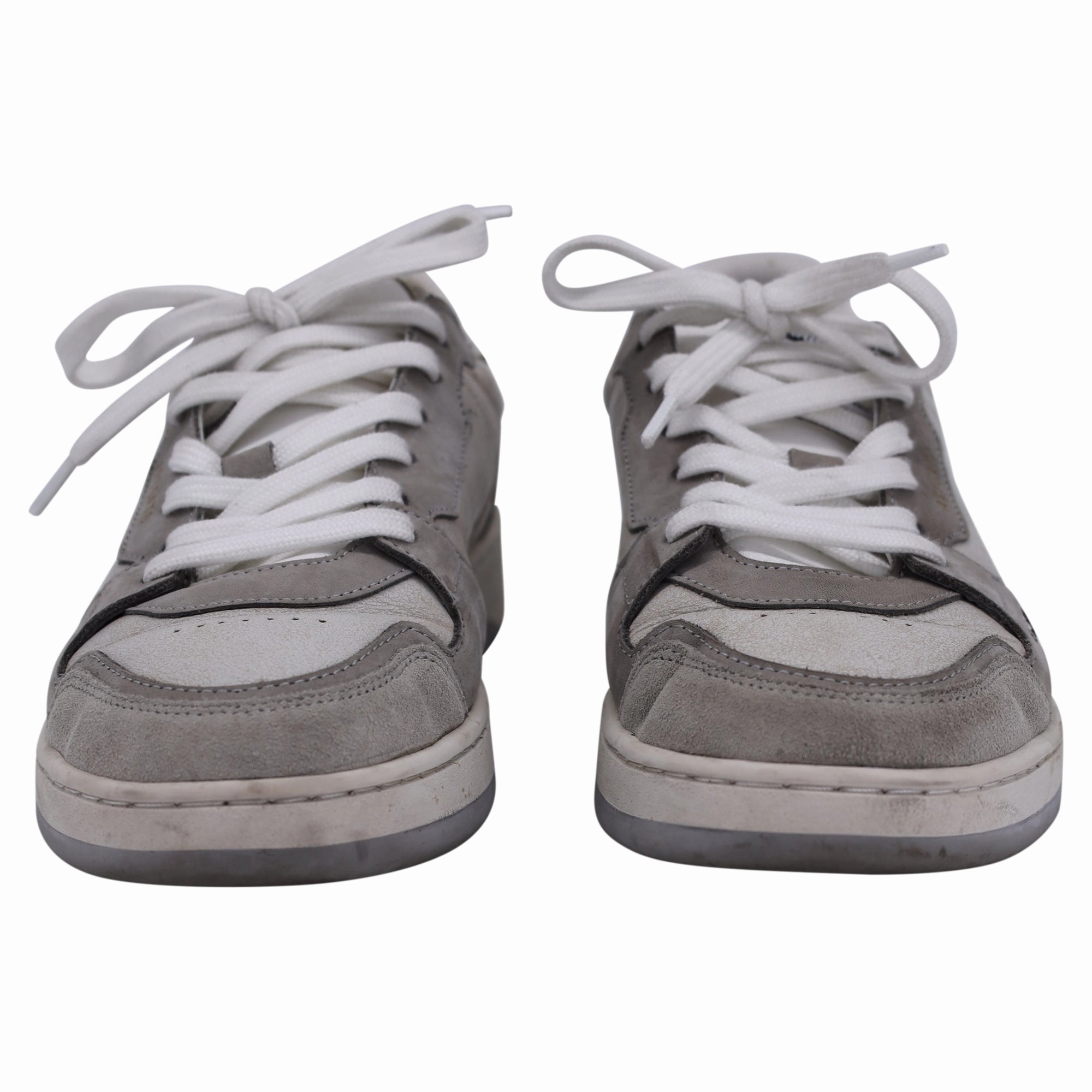 Axel Arigato Dice Lo Nubuck-Trimmed Sneakers in Grey Leather Common Projects Sneakers