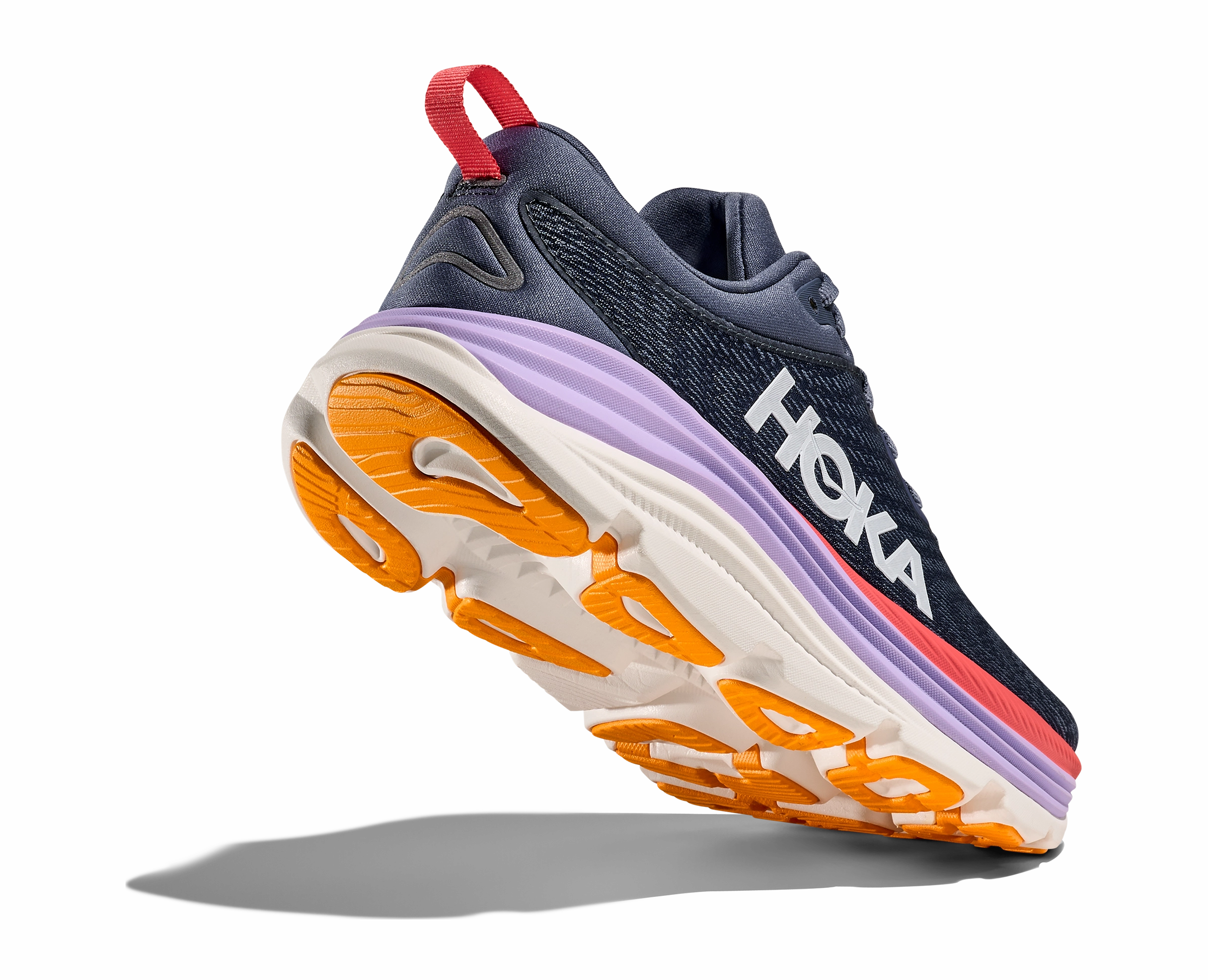 Women's - HOKA Gaviota 5 - Anchor/Grapefruit Wide Shoes