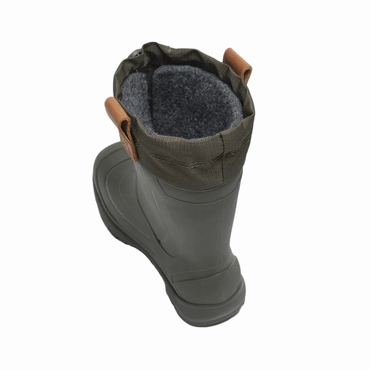 Slouch Pirate Boots Zip Up Mid Calf Slouch Boots Kid's Tundra Jr. Khaki (8c-6Y)