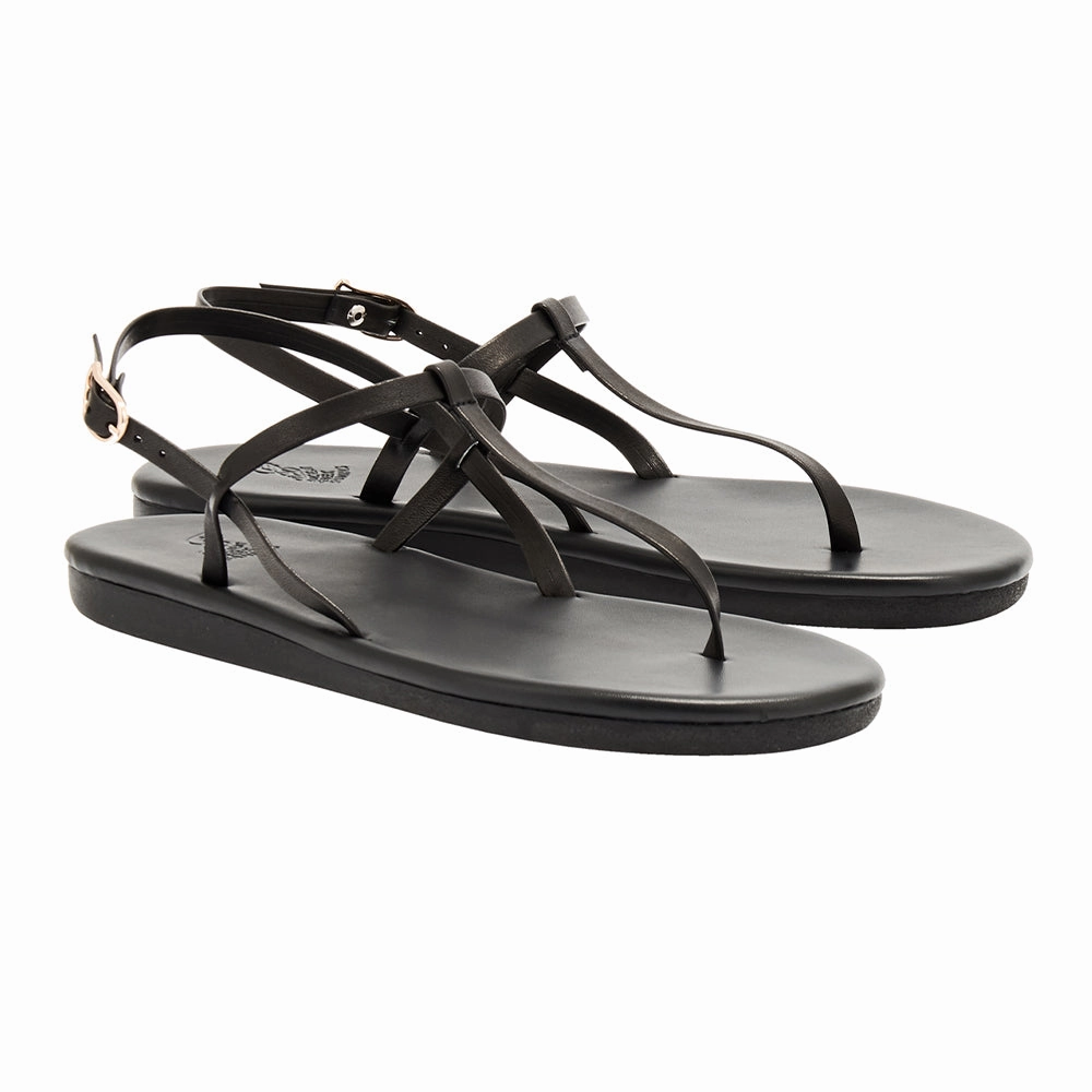 Pearl Sandals Heels Lito Flip Flop Black