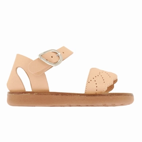 Little Andromeda Soft Natural Flat Strappy Sandals
