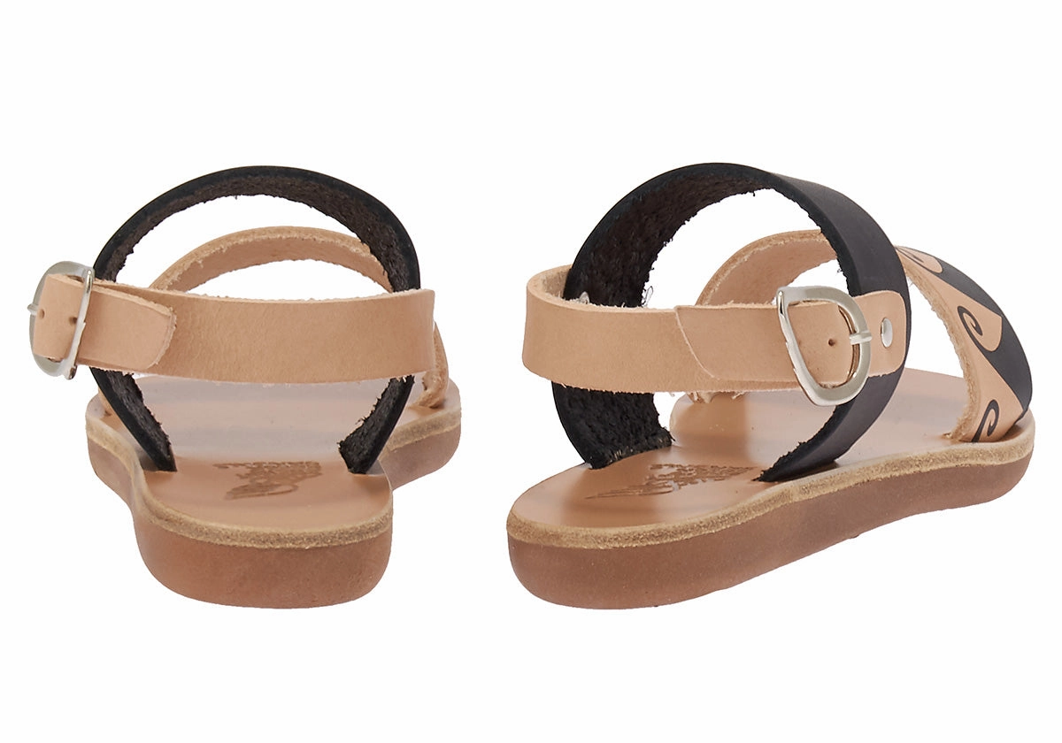 Little Clio Soft Natural/Black Styles Sandals