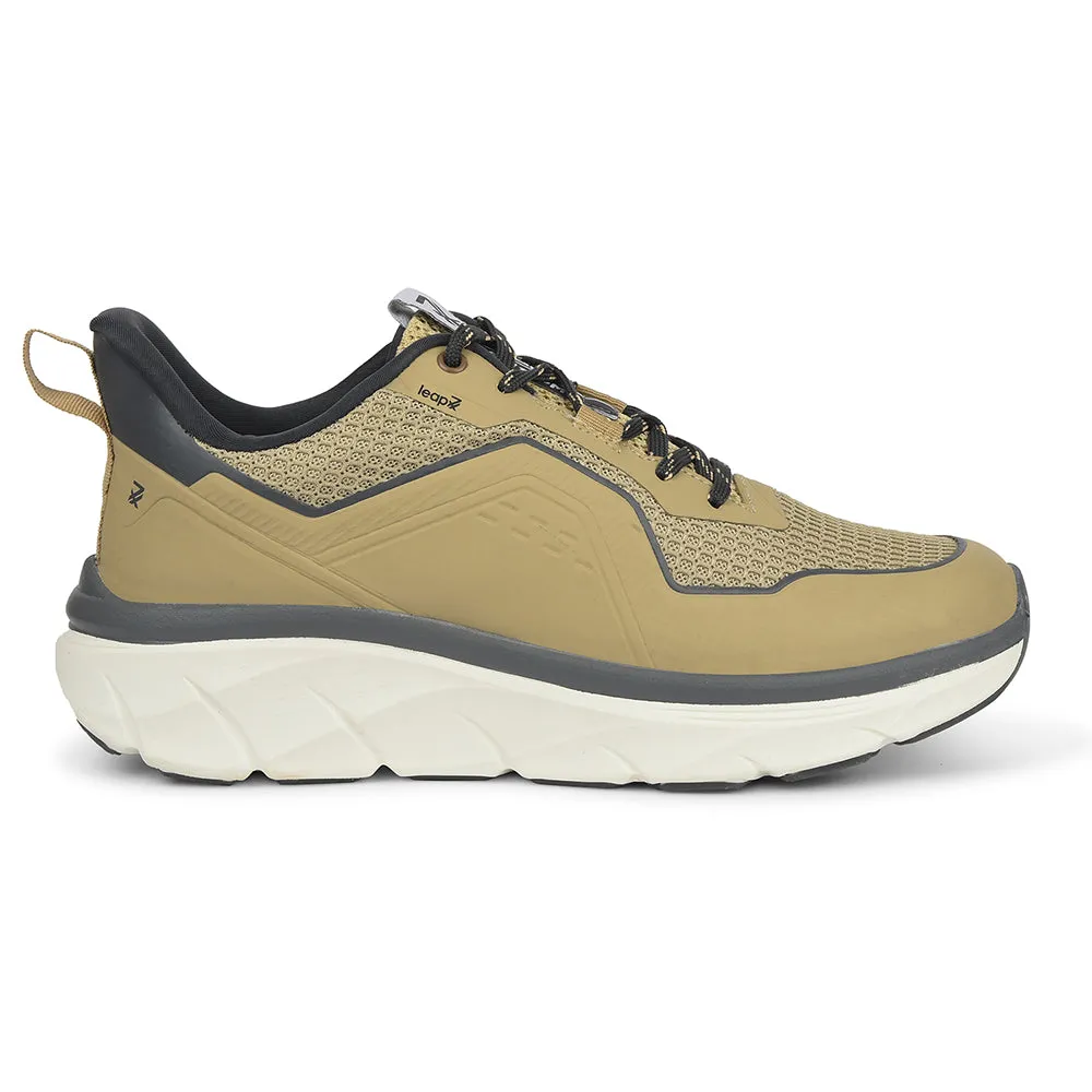 Running Shoes Dallas Leap7x Beige Sports Lacing Running Shoes For Men MANILA By Liberty