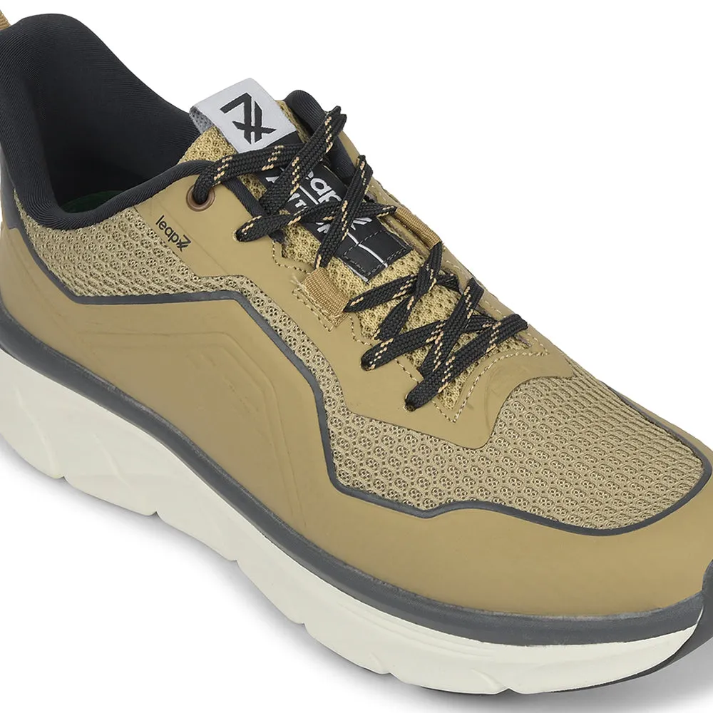 Running Shoes Trail Leap7x Beige Sports Lacing Running Shoes For Men MANILA By Liberty