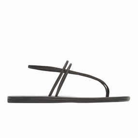 Lorida Black Sandals Antigua Map