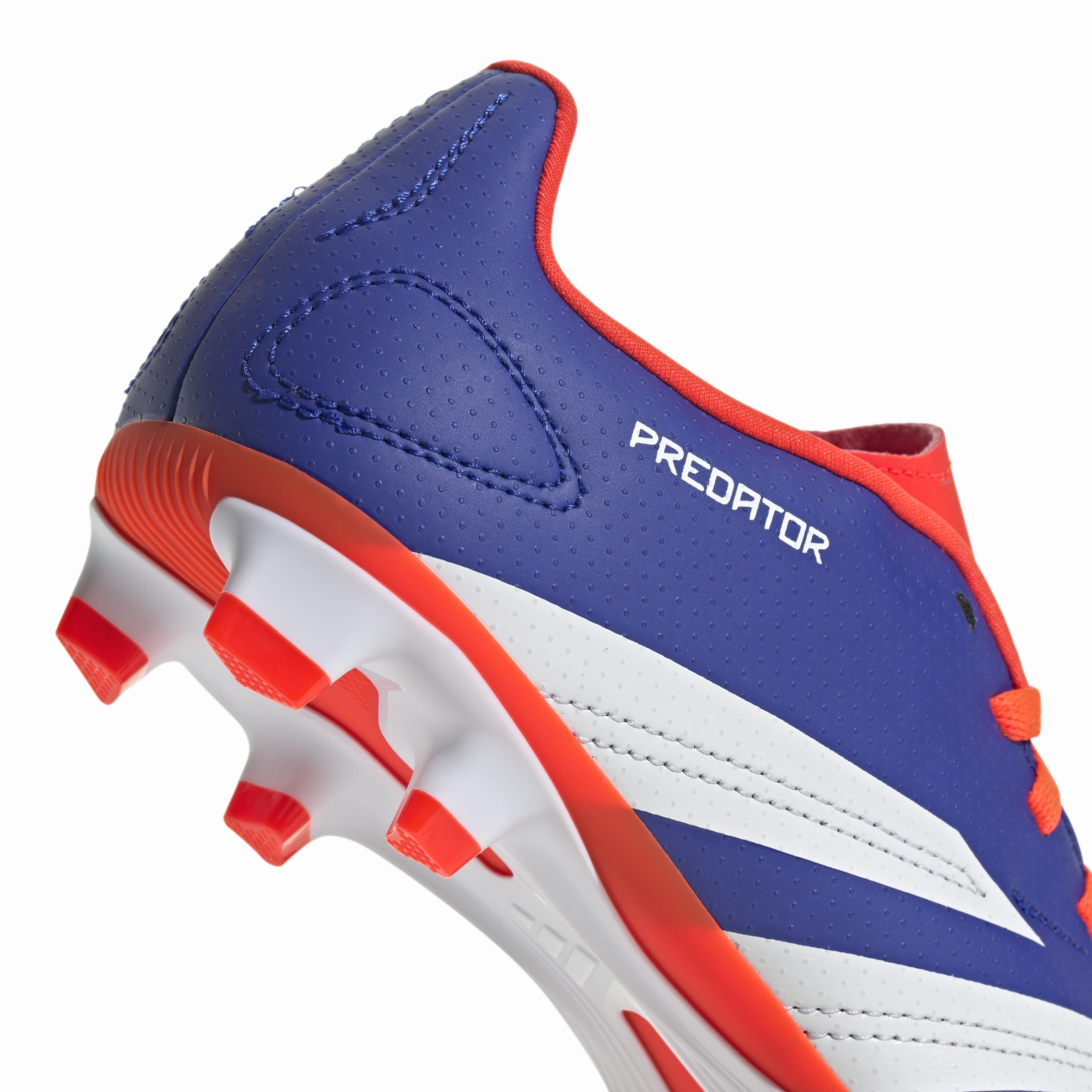 The Boots Are For Walking Adidas Predator Club Firm Ground Junior Football Boots Lucid Blue Solar Red White