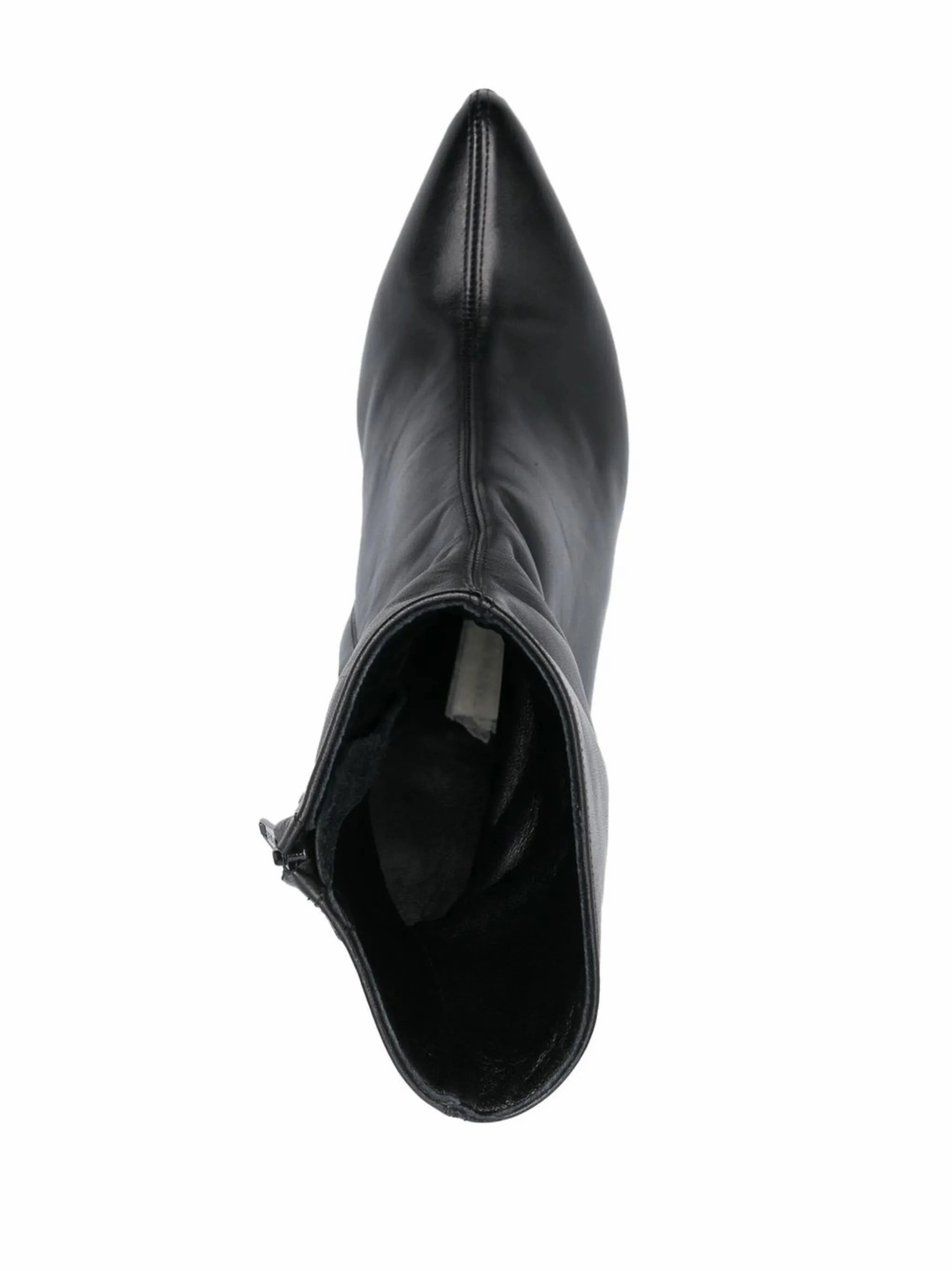 Cream Boots Knee High Closer 110mm Puffy Heel ankle boots