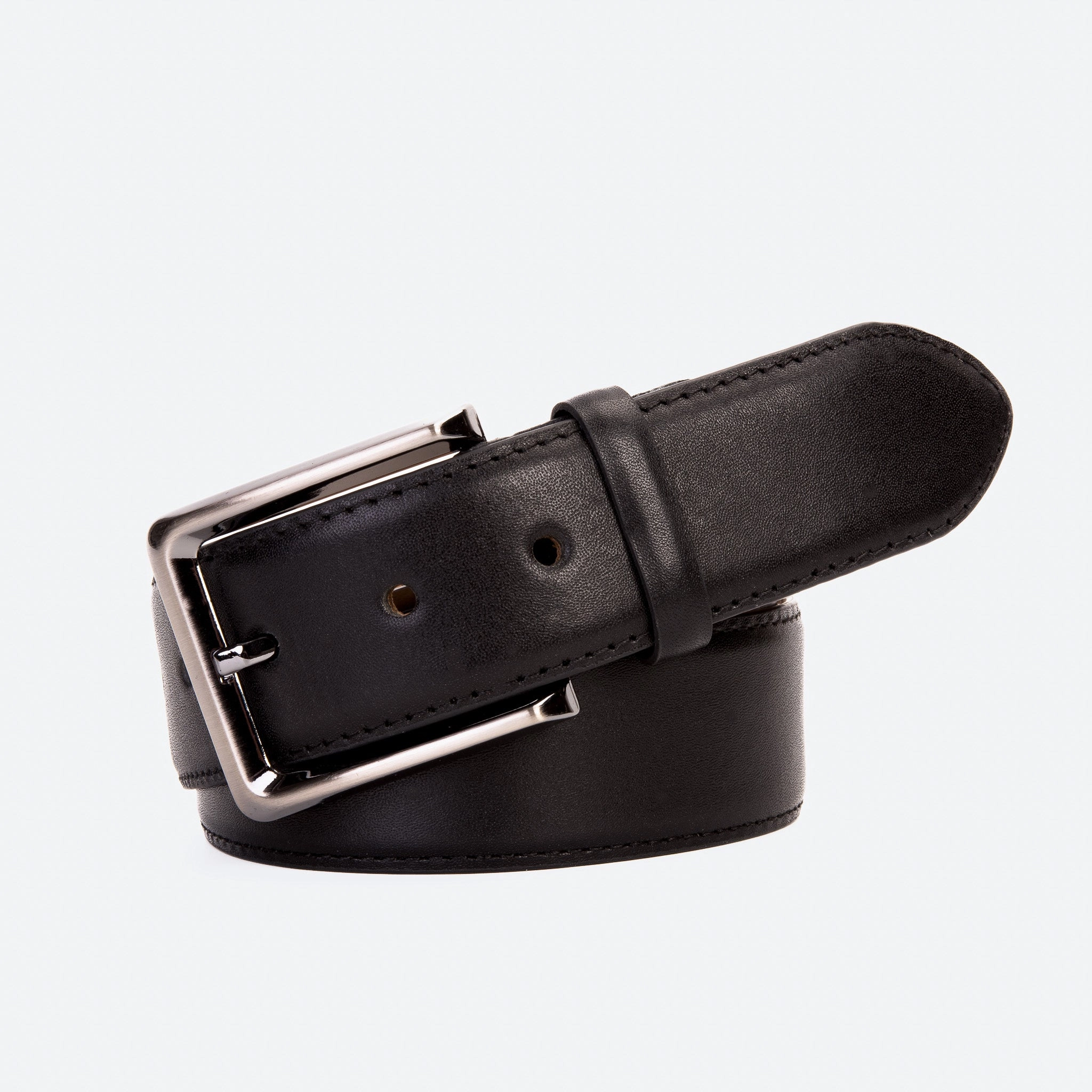 Patent Boots The Bogota Black Calfskin Belt
