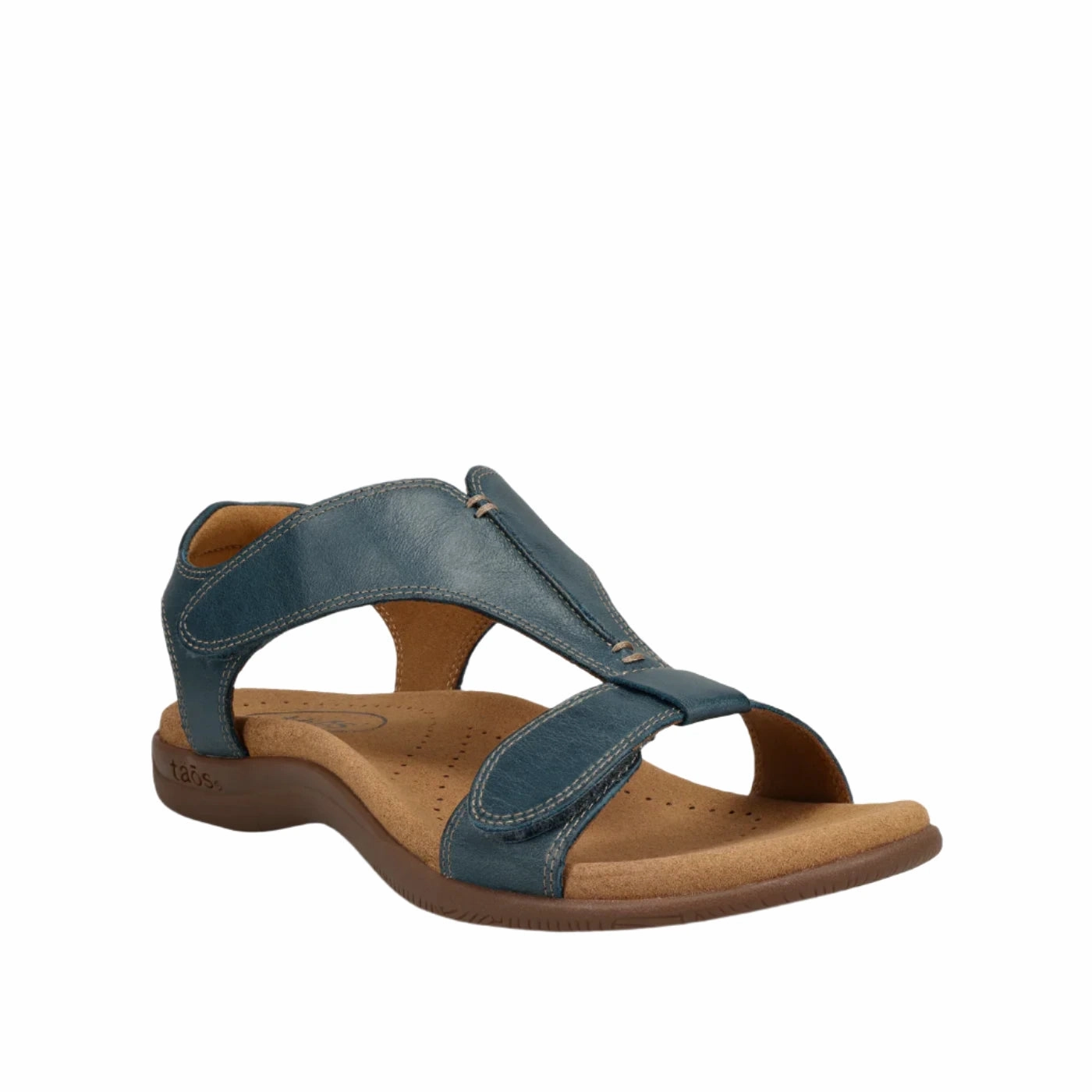 Sandals And Swords 3 Taos Women's The Show Sandals - Petrol Blue Leather