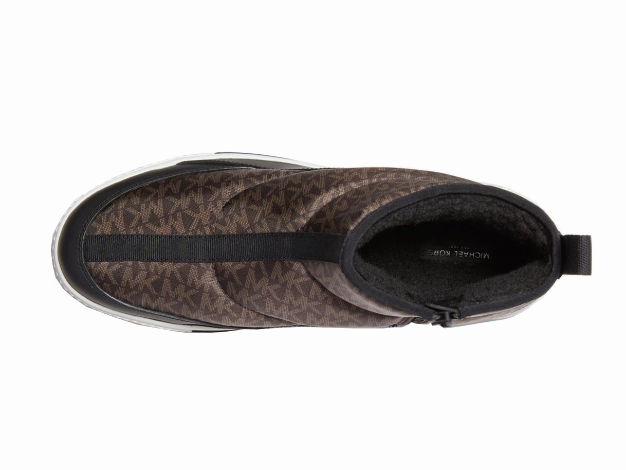 MICHAEL KORS Baxter Logo Quilted Nylon Sneaker Boot Sand In My Boots Festival