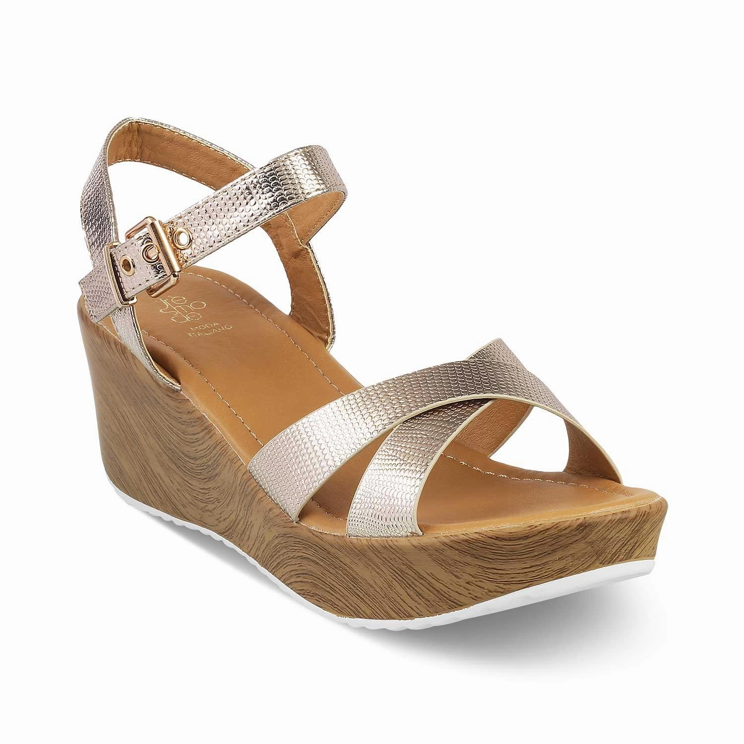 The Hungary Champagn Women Wedge Sandals Sandals With Support