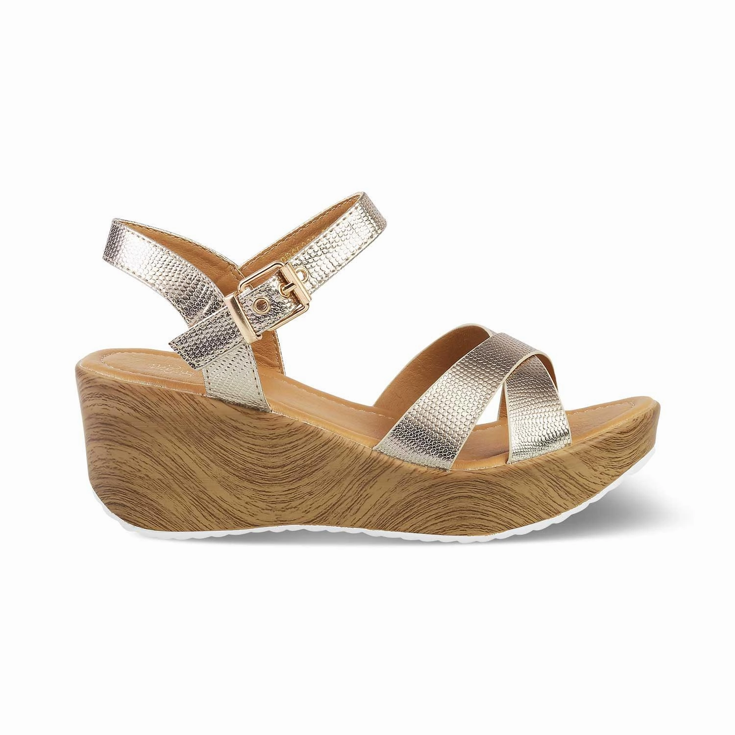 Kurt Geiger Kensington Sandals The Hungary Champagn Women Wedge Sandals