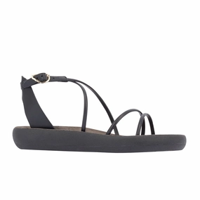 Anastasia Comfort Black Wedge Clear Sandals