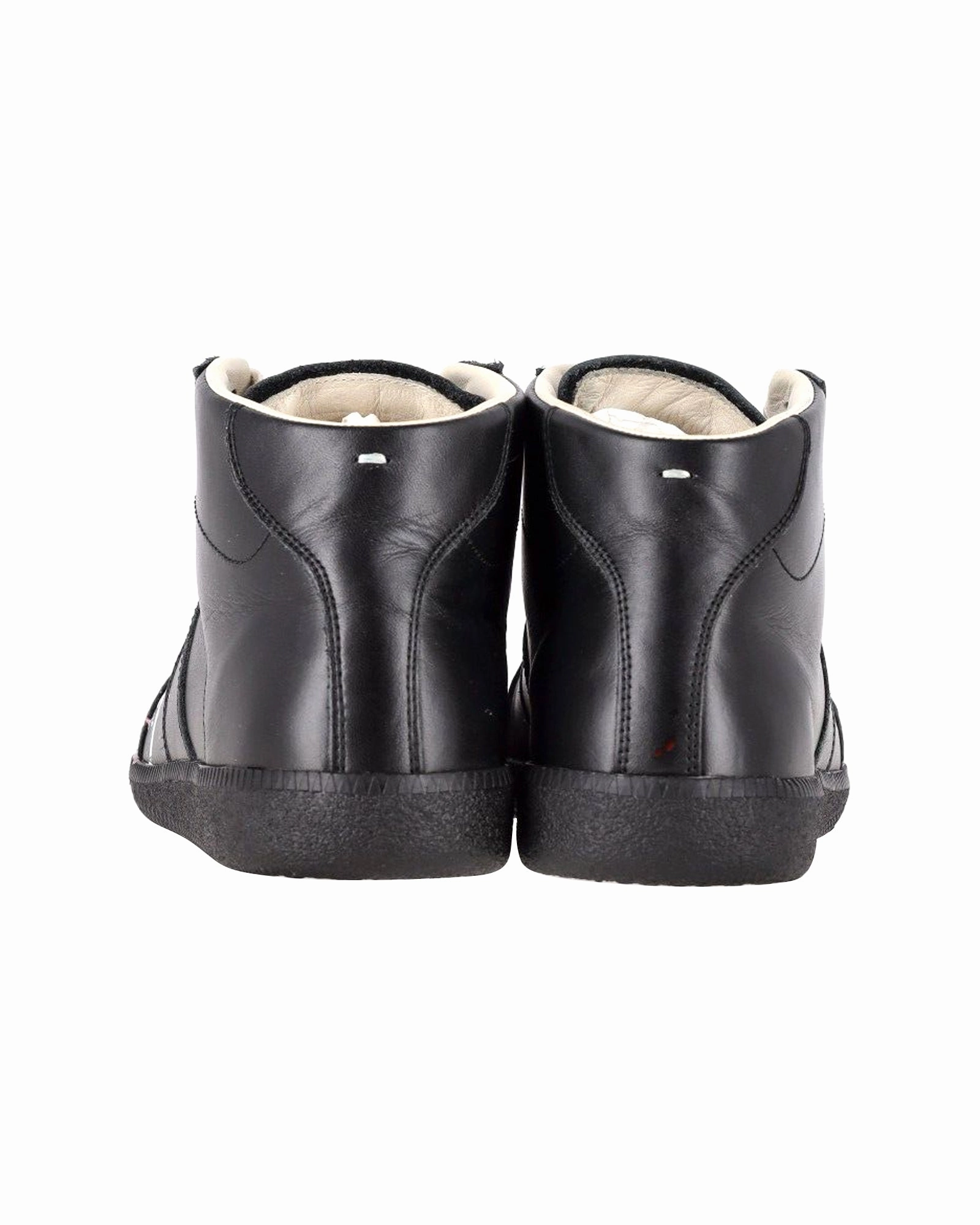 Vince Camuto Platform Sneakers Maison Margiela Replica High Top Sneakers in Black Leather