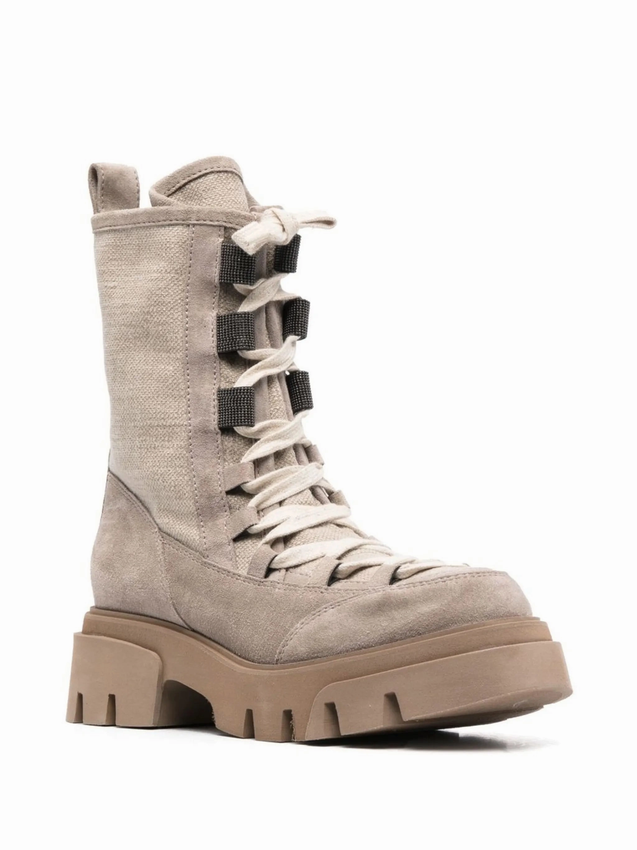 chunky-sole lace-up boots Ugg Knee High Boots