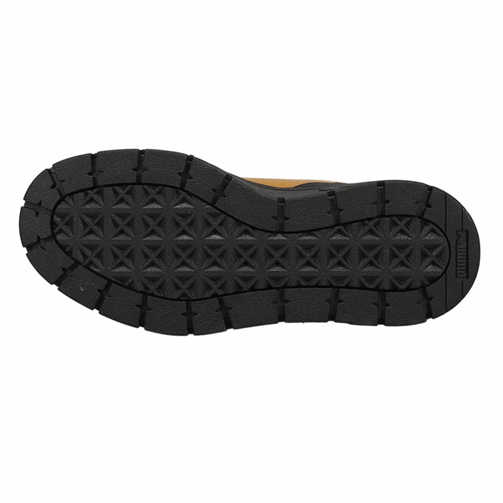 Floral Puma Shoes Mayze Stack Round Toe Platform Chelsea Pull On Boots