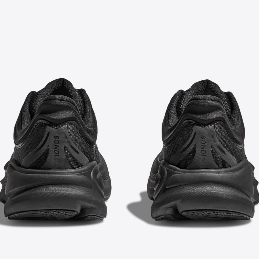 Men's - HOKA Bondi 9 - Black/Black Discount Shoes