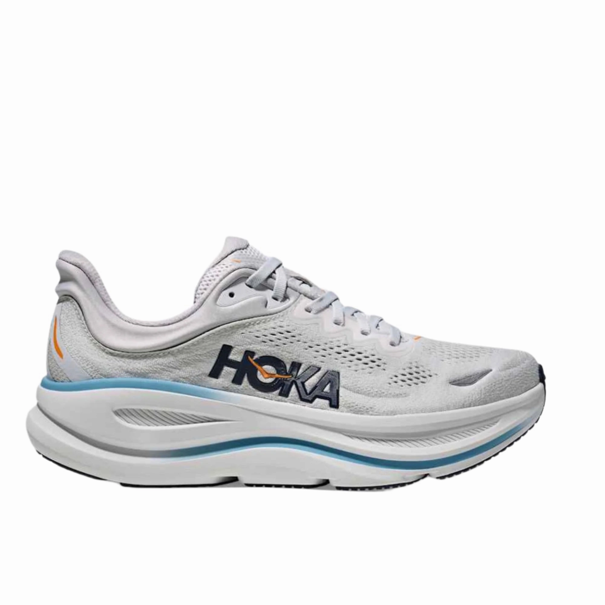 Men's - HOKA Bondi 9 - stardust / cosmic grey Clifton 7