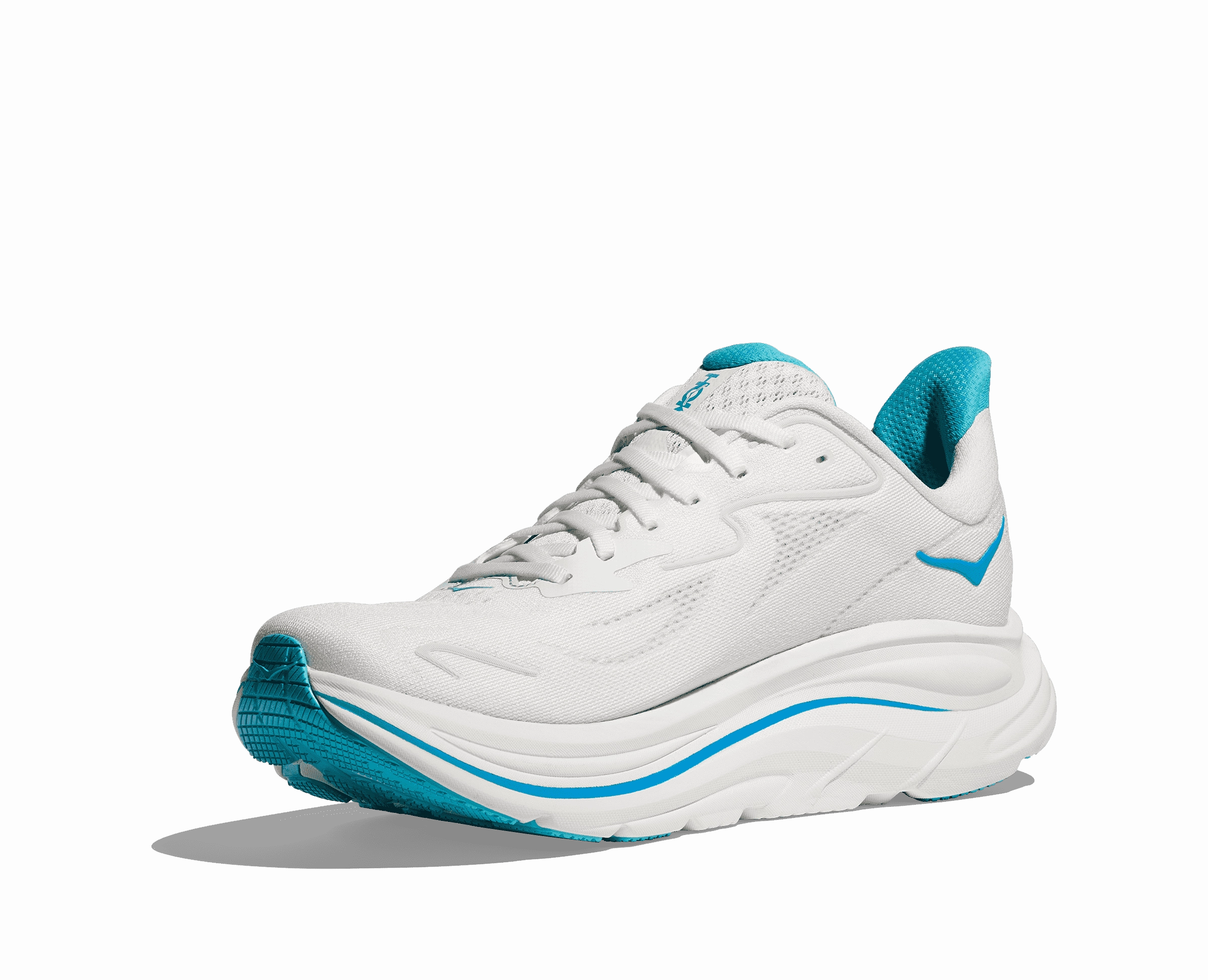 Comparison Of Shoes Men's - HOKA Clifton 10 - White/Skyward Blue