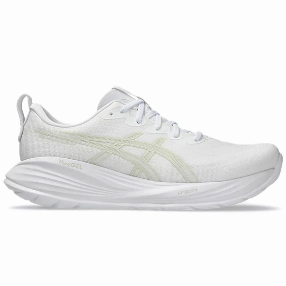 Men's Asics Gel-Cumulus 27, White/Lake Grey, 9 D Medium Asics Shoes Tiger Sale