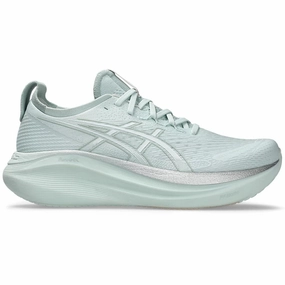 Best Asics Shoes For Achilles Tendonitis Men's Asics Gel-Nimbus 27, Pure Aqua/White, 8.5 D Medium
