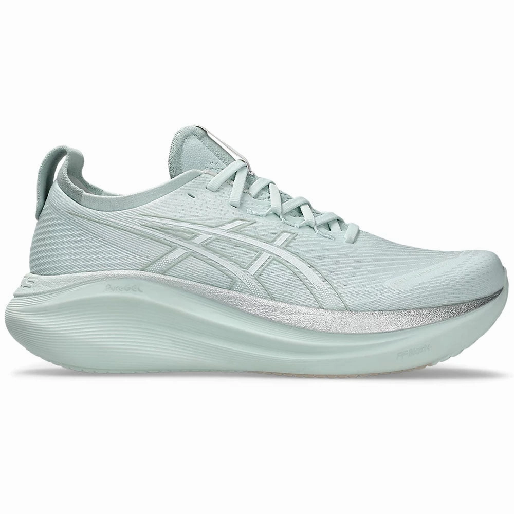 Men's Asics Gel-Nimbus 27, Pure Aqua/White, 8.5 D Medium Asics Gt-1000 5 Running Shoes