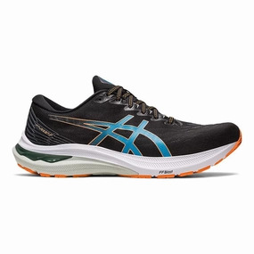 Men's Asics GT-2000 11, Black/Sun Peach, 8.5 2E Wide Asics Shoe Finder