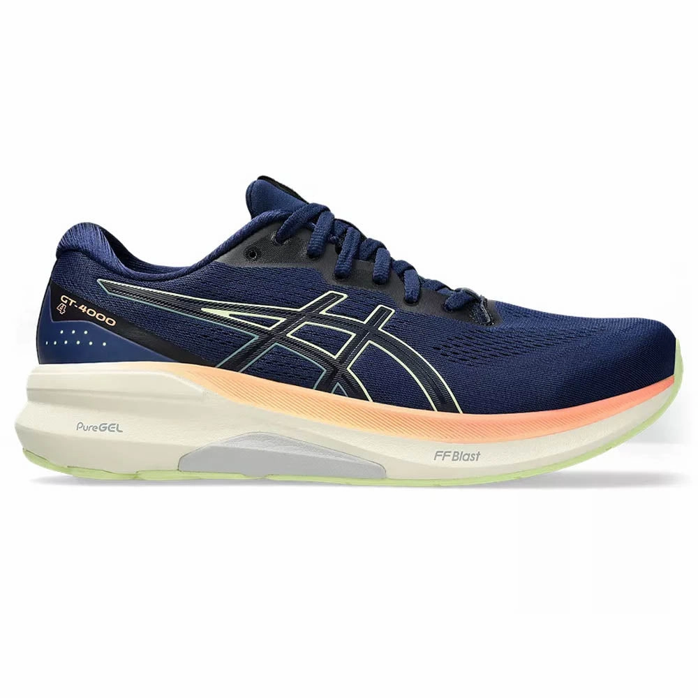 Men's Asics GT-4000 4, Blue Expanse/Cool Matcha, 9 D Medium Asics Trail Running Shoes Waterproof