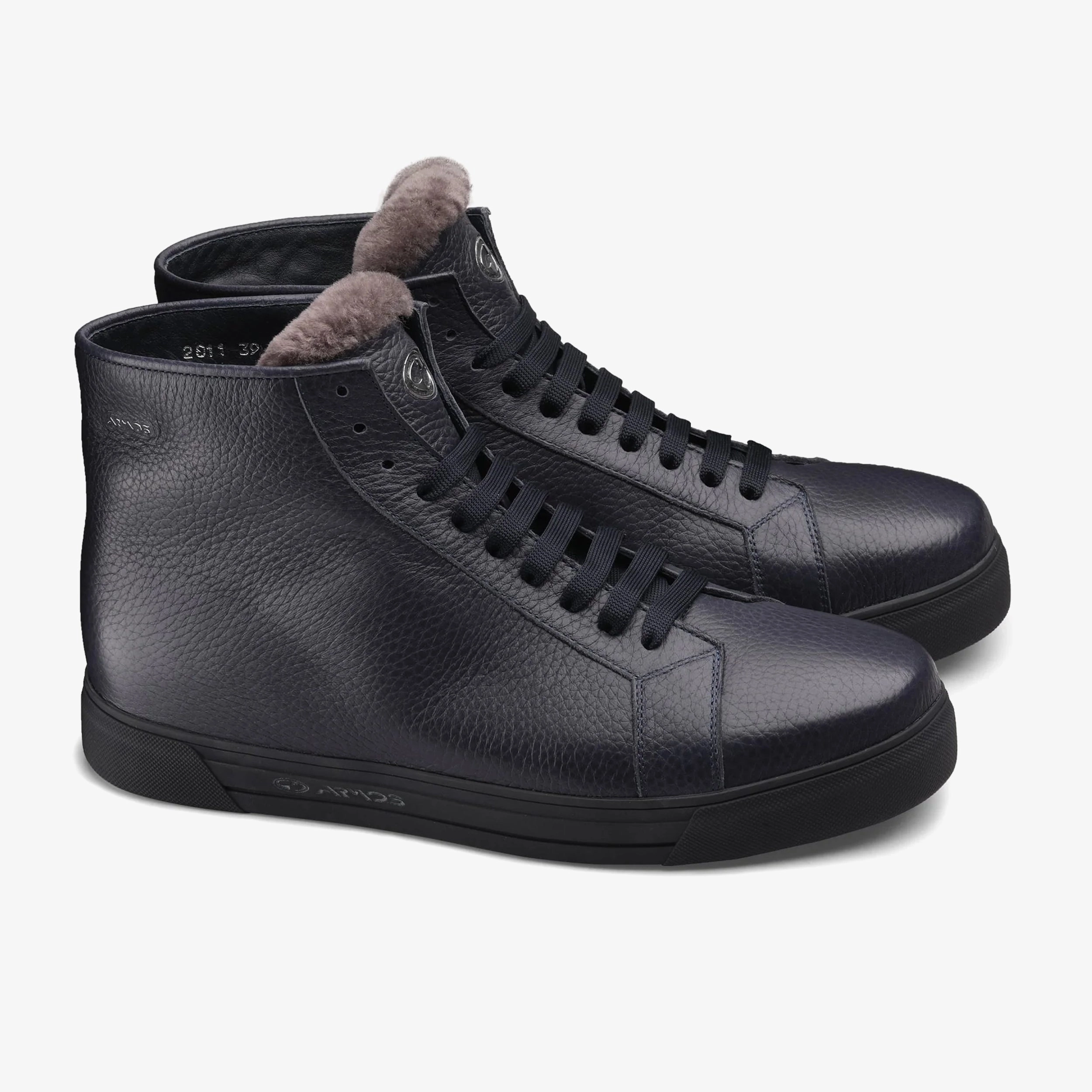 Men's Blue Insulated High-Top Sneaker Babys Boots