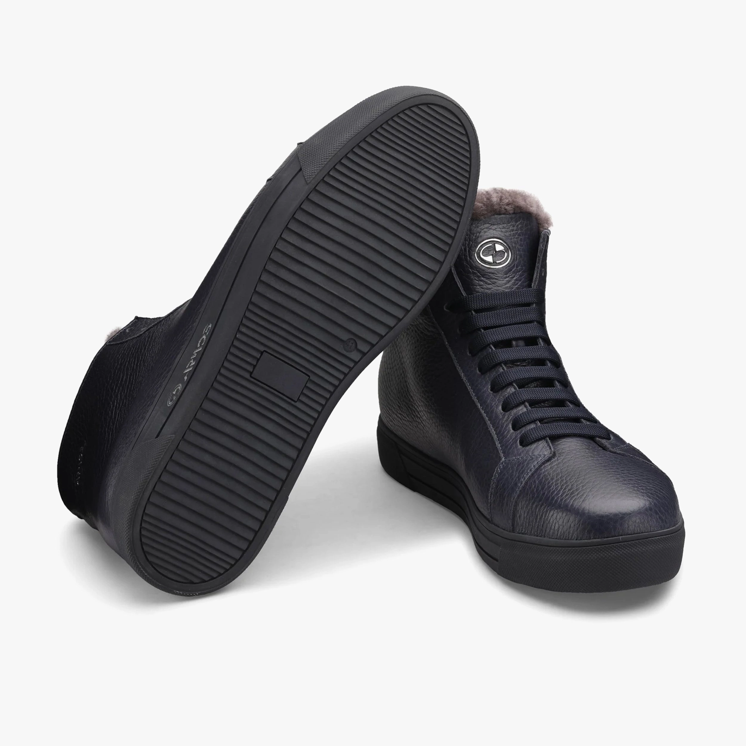 Men's Blue Insulated High-Top Sneaker Shell Cordovan Boots