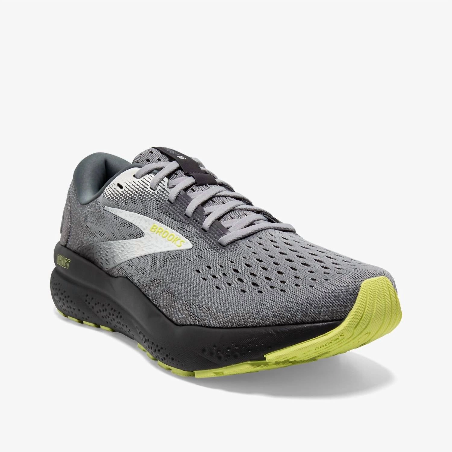 Latest Running Shoes Men's Ghost 16 Running Shoes In Primer/grey/lime