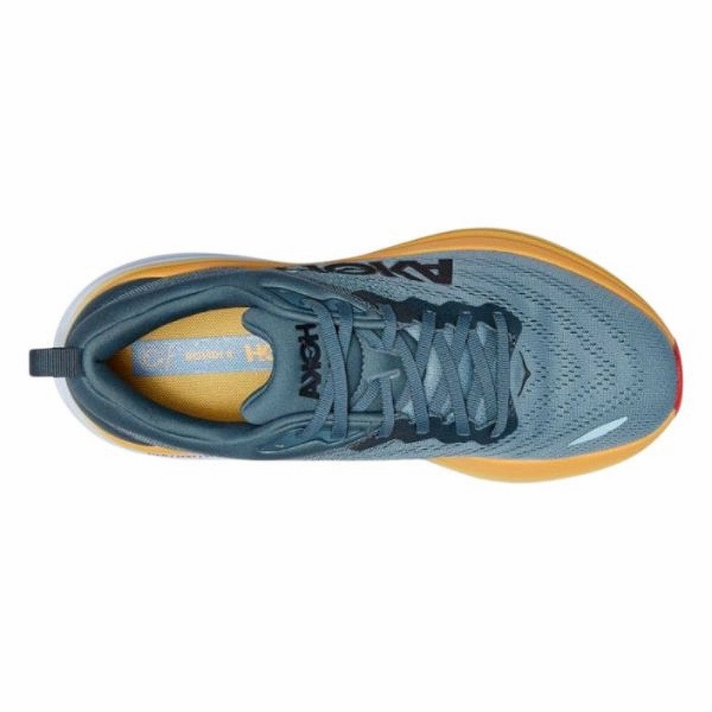 Mens Hoka Bondi 8 Extra Wide 4E Preppy Shoes