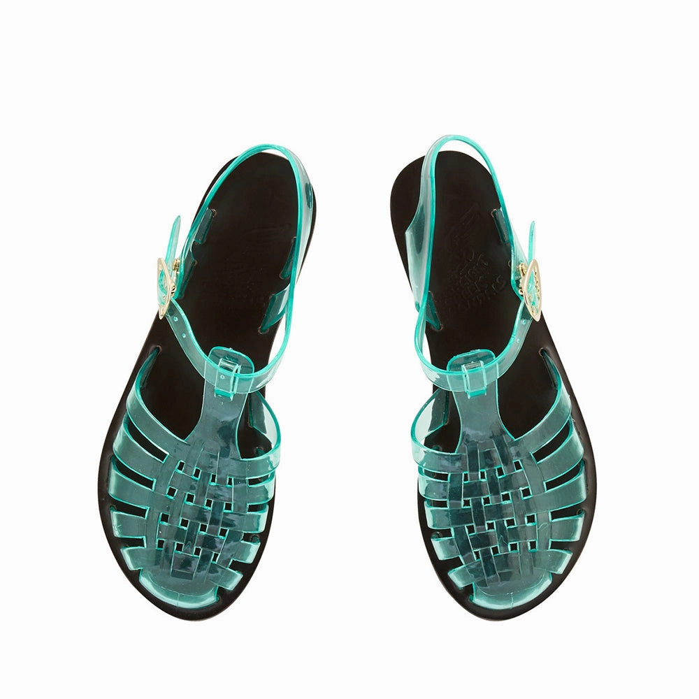 Homeria Jelly Clear Aqua Sandals Popular