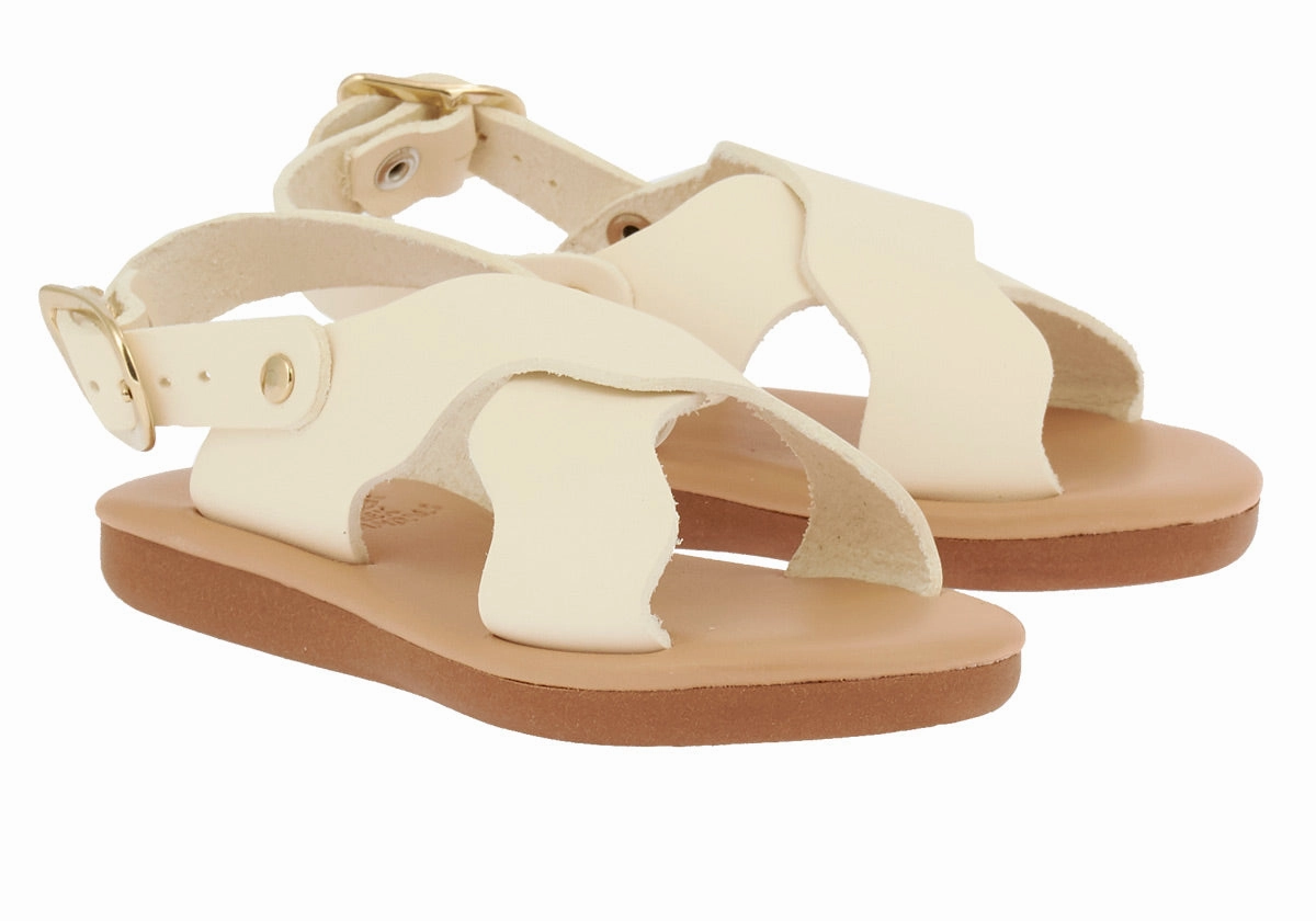 Little Atokos Soft Off White Moana Sandals