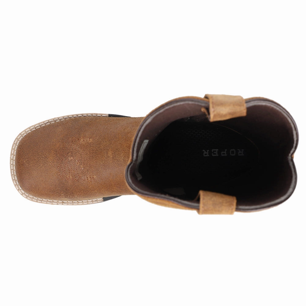 Tall Snow Boots Monterey Square Toe Cowboy Boots