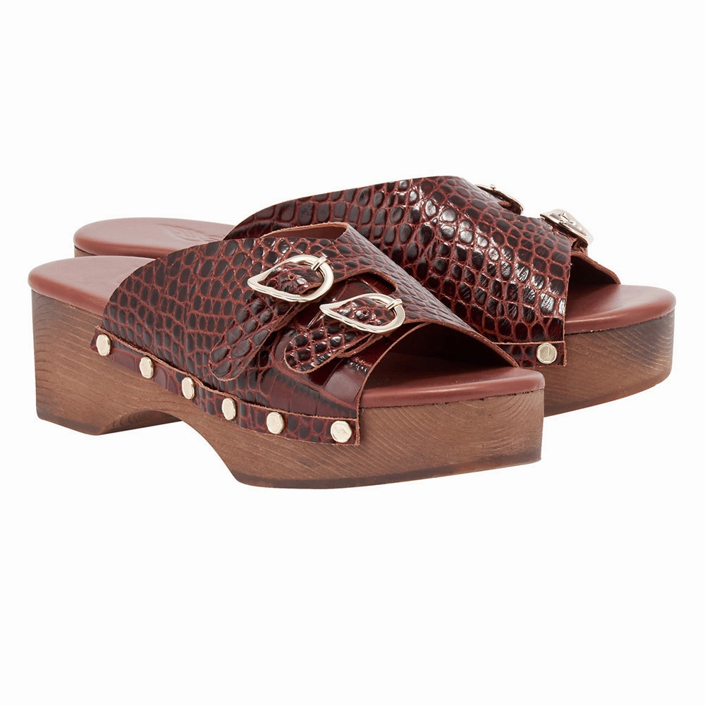 Dana Camper Sandals Natali Sabot Ruggine