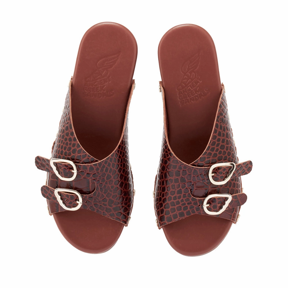 Natali Sabot Ruggine Leather Reef Sandals