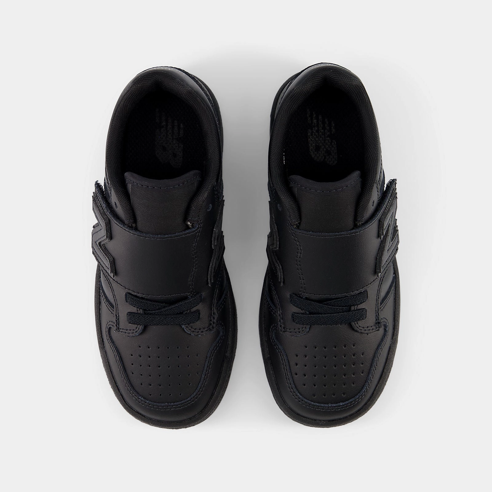 Backless Sneakers New Balance Kid's 480 Velcro Triple Black Shoe