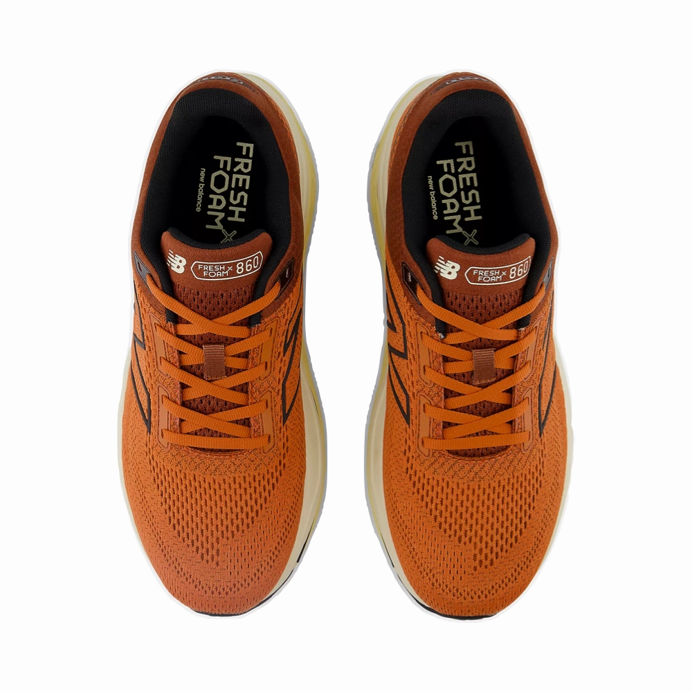New Balance Men's Fresh Foam X 860v14 Sneaker in Infield Clay with Relic Brown and Black