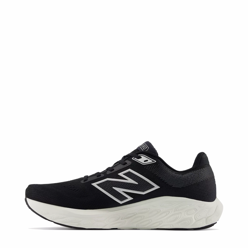 New Balance Trail Running Shoes New Balance Men's Fresh Foam X 880v14 in Black with Sea Salt and Silver Metallic