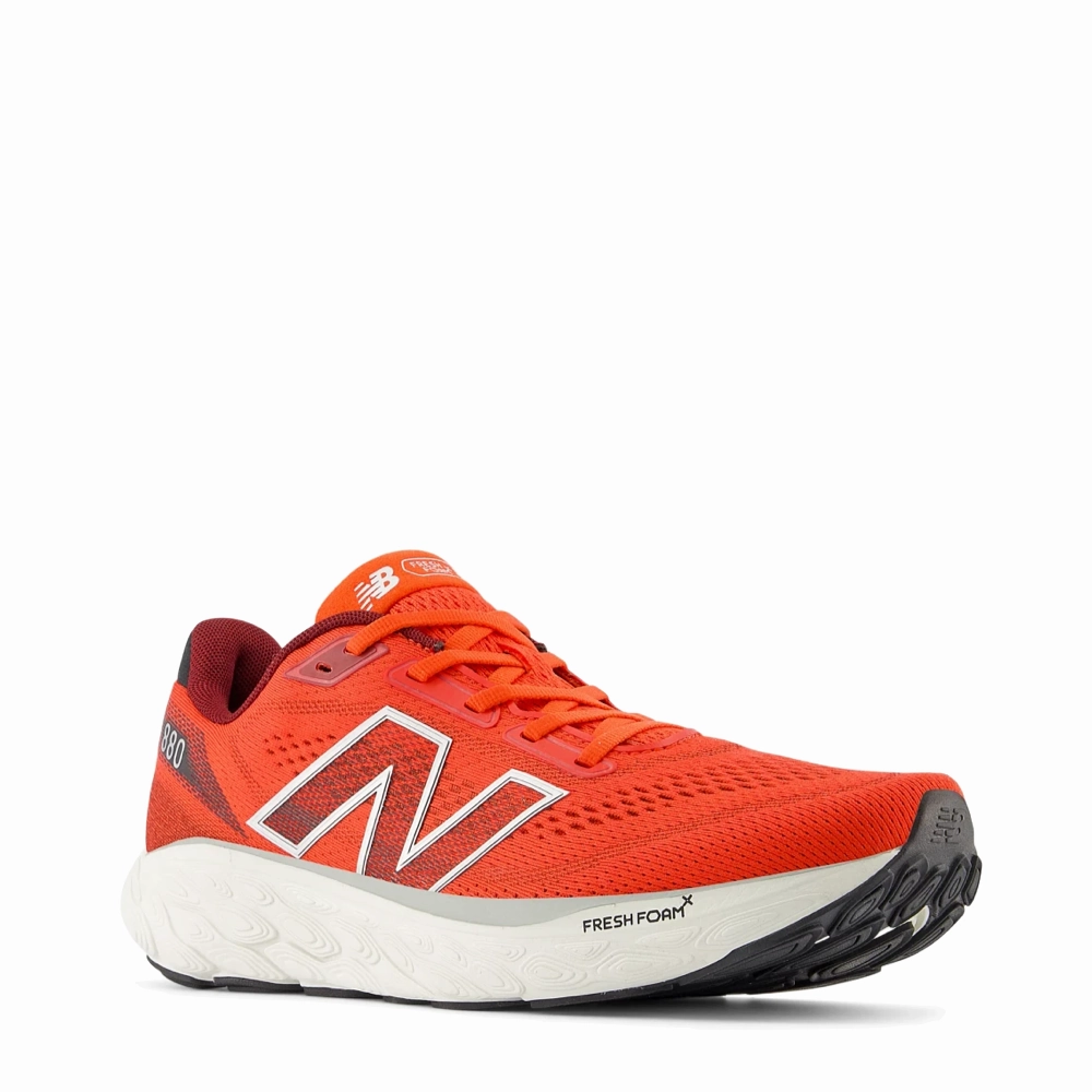 New Balance Men's Fresh Foam X 880v14 in Neo Flame with Mercury Red Pink New Balance 2002