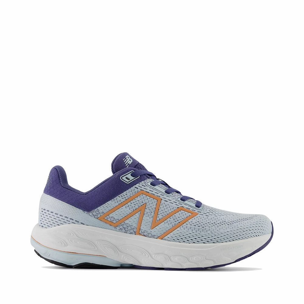 Womens New Balance 9060 New Balance Women's Fresh Foam X 860v14 Sneaker in Frosted Glass with Dream State and Peach Nectar