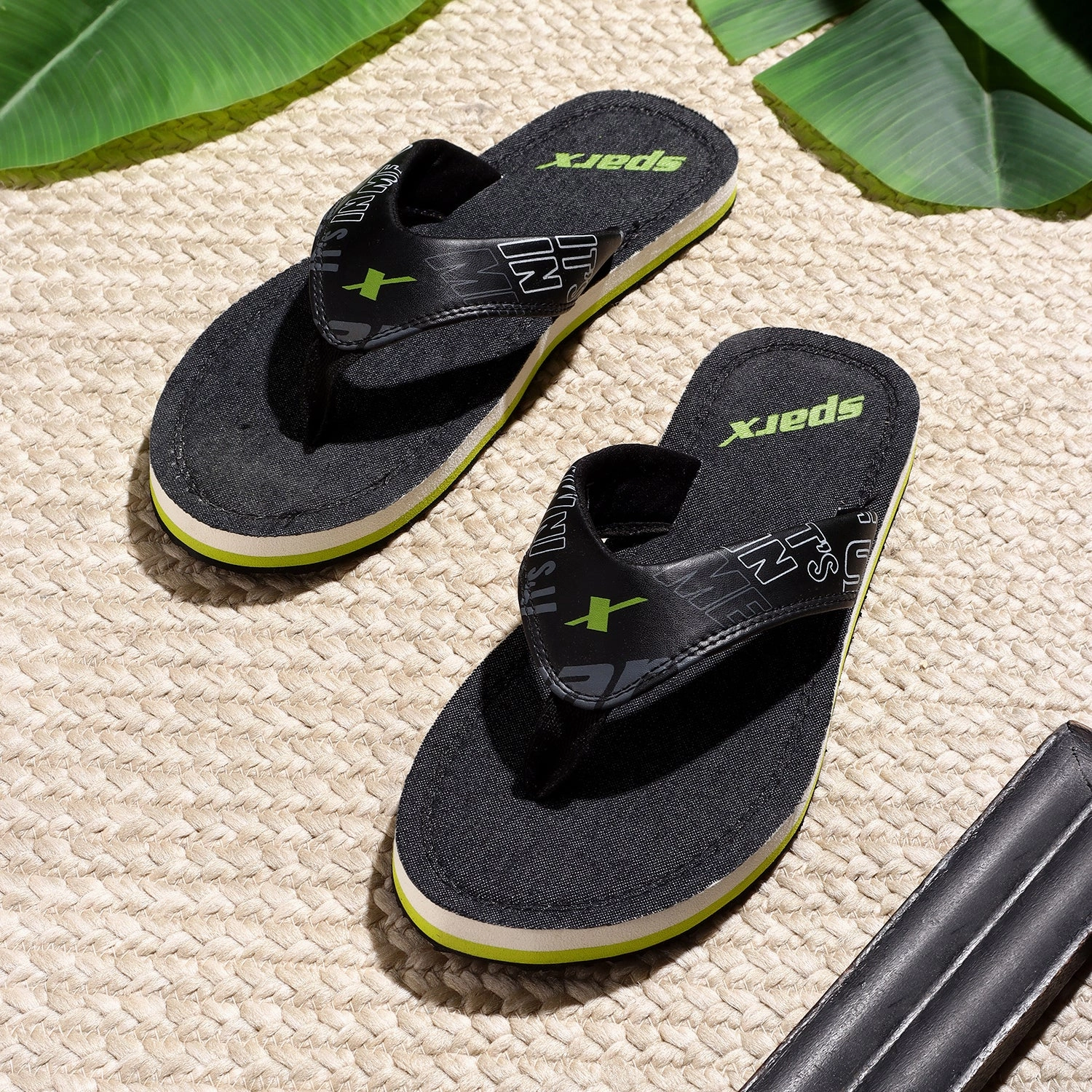 Flip Flops for Men SFG 615 Wool Slippers With Rubber Sole