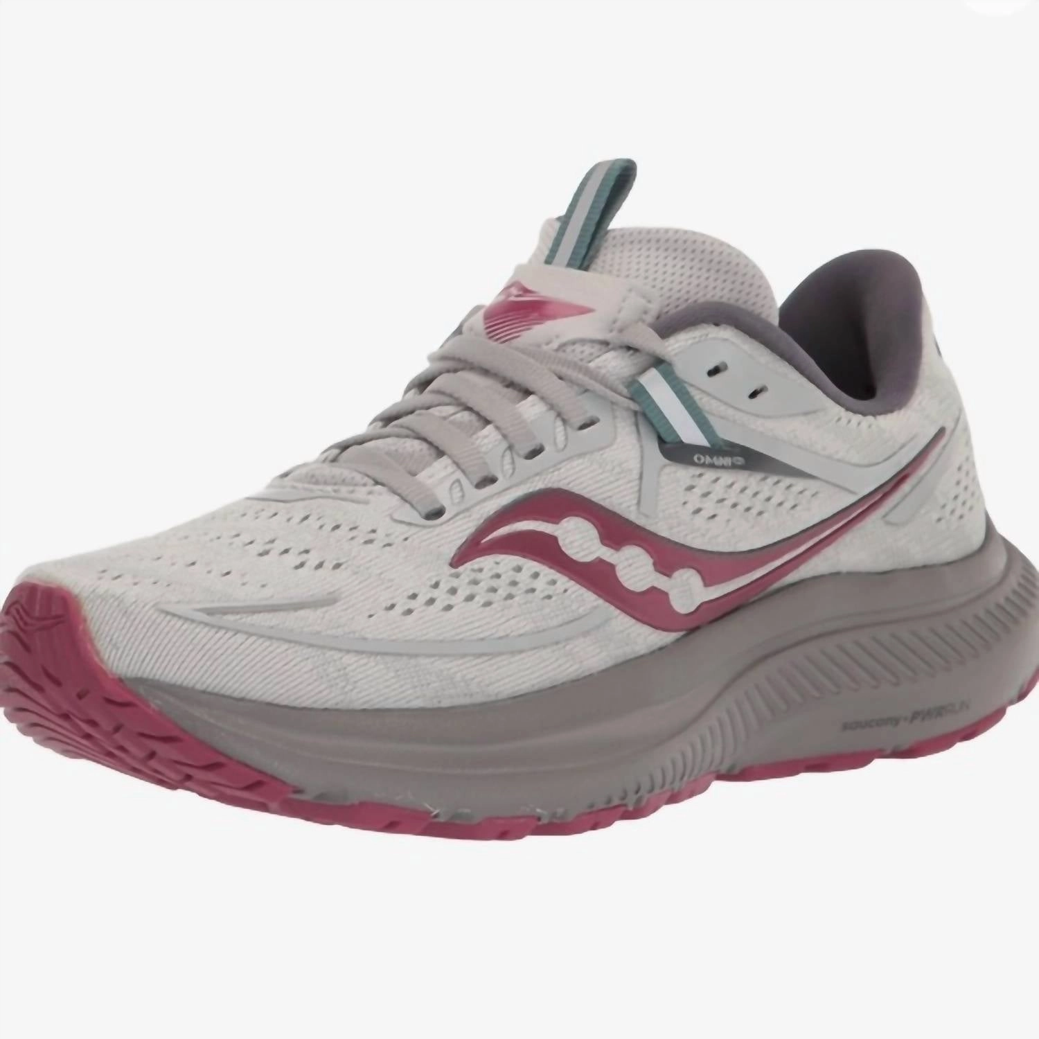 Women's Omni 21 Running Sneakers In Concrete/berry Colour Sneakers