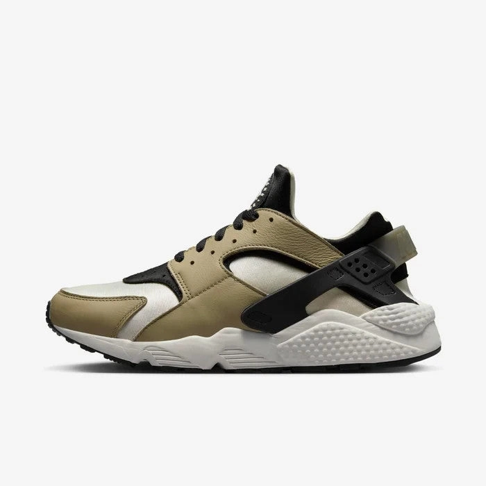 Nike Air Huarache DD1068-007 Sneaker Men's Khaki Black Leather Comfort Shoes Kevin Hart Nike Shoes