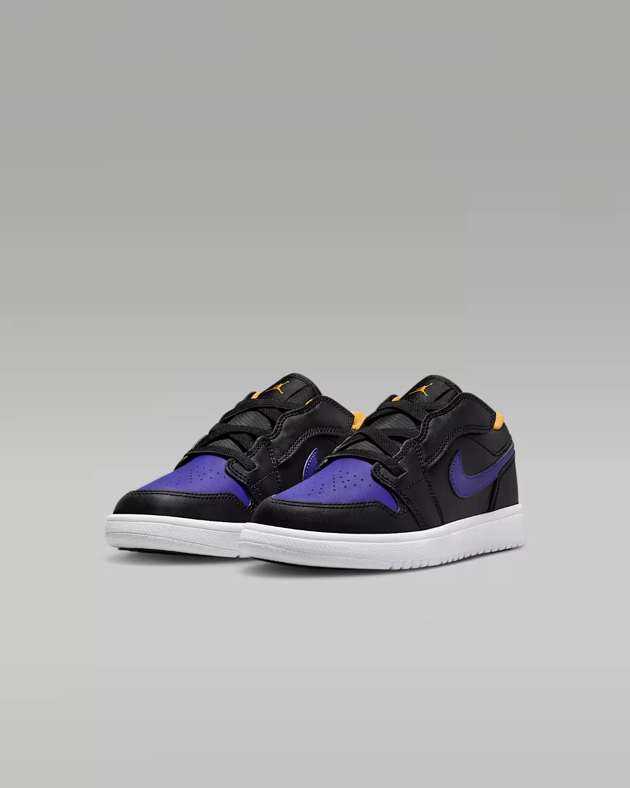 Nike Air Jordan 1 Low Alt BQ6066-075 Sneakers Kids Black Dark Concord Shoes Prom Sneakers