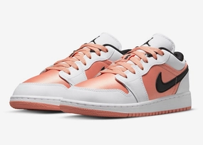 Tb 490 Rife Sheen Leather Sneakers Nike Air Jordan 1 Low DM8960-801 Sneakers Kids Light Madder Root Lifestyle Shoes