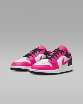 Best Sneakers 2025 Nike Air Jordan 1 Low DZ5365-601 Sneakers Kids Pink Leather Lifestyle Shoes
