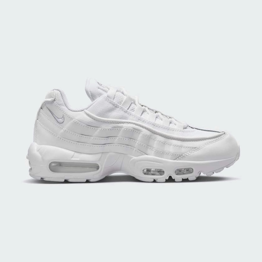 Nike Shoes Mid Nike Air Max 95 Essential White Running Shoes Men's CT1268 100